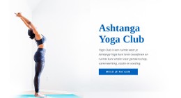 Ashtanga Vinyasa Yoga Website Met Één Pagina