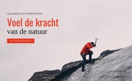 De Kracht Van De Natuur HTML CSS-Websitesjabloon