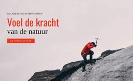 Geweldig Website-Ontwerp Voor De Kracht Van De Natuur