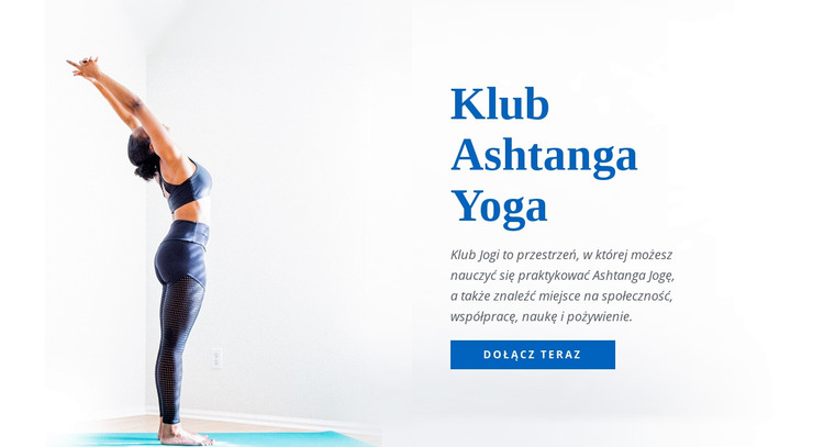 Ashtanga vinyasa yoga Szablon HTML
