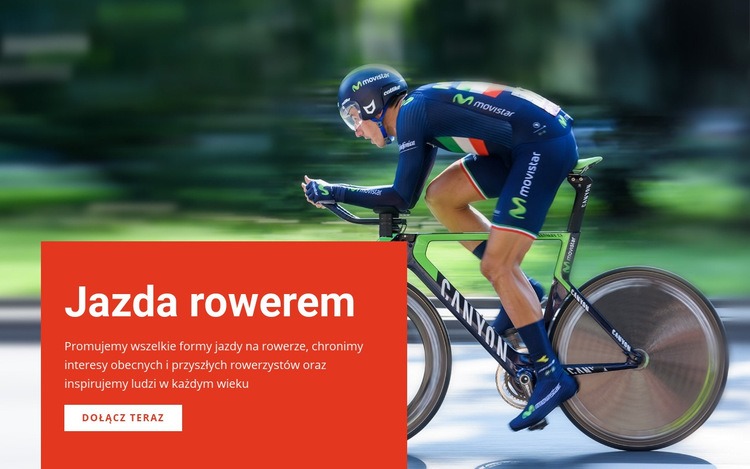 Jazda na rowerze dla przyjemności Szablon HTML5