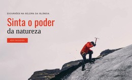 Design De Site Incrível Para O Poder Da Natureza