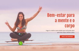 Bem-Estar Da Mente E Do Corpo Modelo CSS