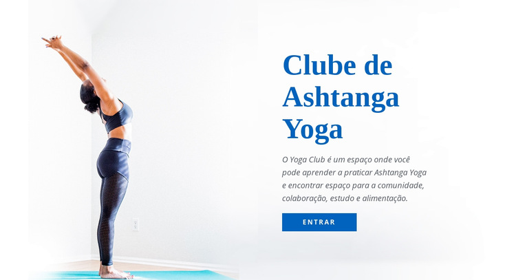 Ashtanga vinyasa ioga Modelo de site