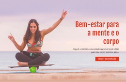 Página De Destino Impressionante Para Bem-Estar Da Mente E Do Corpo