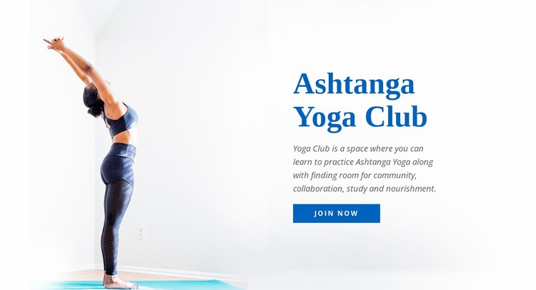 Ashtanga vinyasa yoga Html webbplatsbyggare