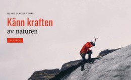 Naturens Kraft HTML CSS-Webbplatsmall