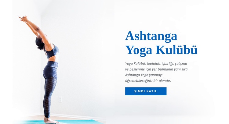Ashtanga vinyasa yoga Web Sitesi Mockup'ı