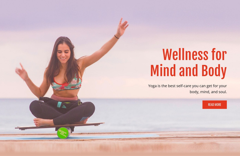Mind and body wellness Wix Template Alternative