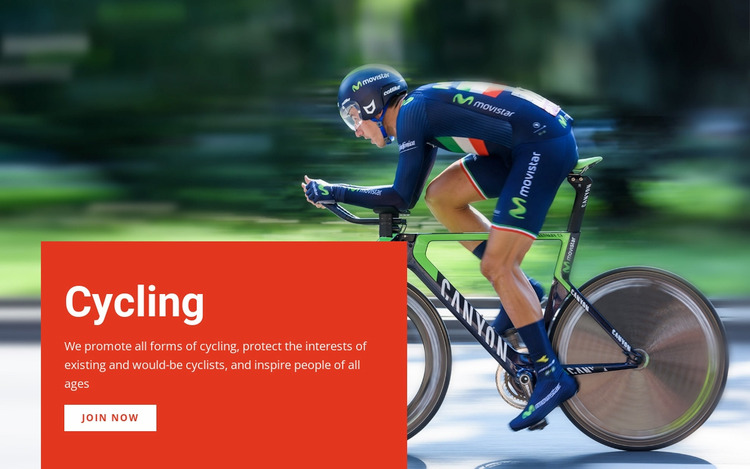 Cycling for fun WordPress Website Builder