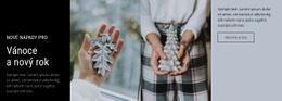 Vánoce A Nový Rok – Šablona Vstupní Stránky