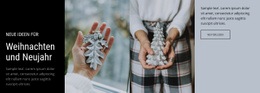 Weihnachten Und Neujahr HTML5-Vorlage