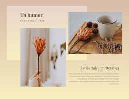 Descarga Gratuita De Estilo Dulce En Detalles Plantilla Html