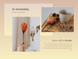 Zoete Stijl In Details - Webpaginasjabloon