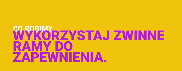 Kolorowe nagłówki Projekt strony internetowej