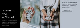 Noel Ve Yeni Yıl - Herhangi Bir Cihaz Için Bir Sayfa Şablonu