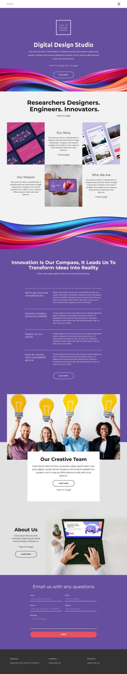 Amazing portfolio CSS Template