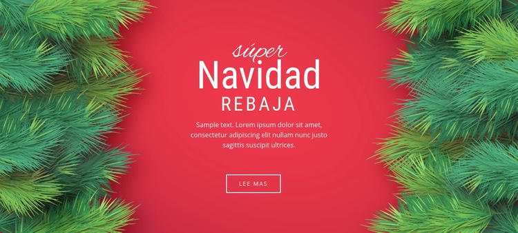 venta de Navidad Plantillas de creación de sitios web