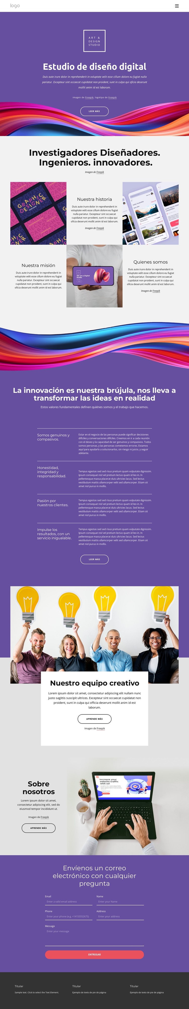 Diseño, estrategia, análisis y tecnología completamente integrados Plantilla CSS