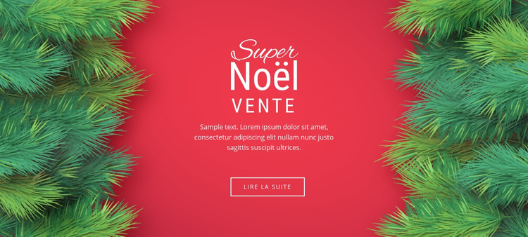 Vente de Noël Modèle de site Web