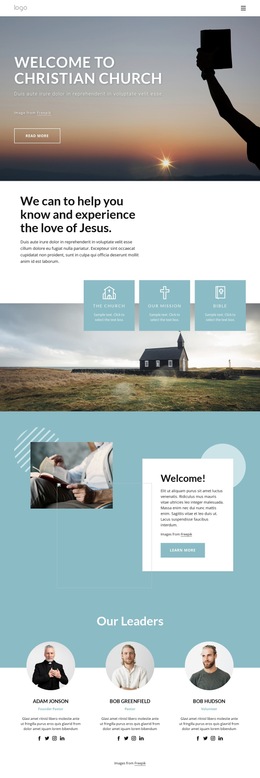 Our Mission, Vision And Confession Html5 Responsive Template