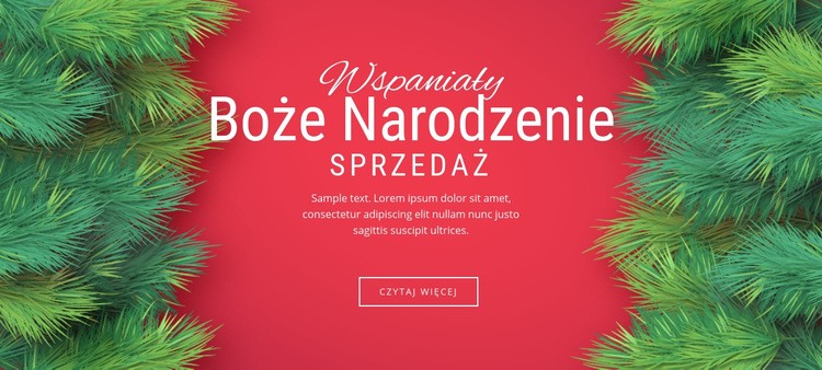 wyprzedaż świąteczna Szablony do tworzenia witryn internetowych