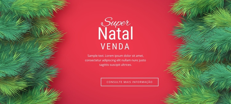 Liquidação de natal Design do site