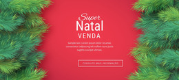 Design De Página HTML Para Liquidação De Natal