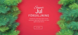 Julförsäljning - Enkel Webbplatsmall