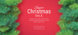Christmas Sale - Mobile Website Template