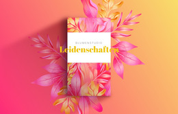 Blumen Thema Im Web - Kostenlose HTML-Vorlage