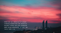 Travel City Tours - Modern Html Code