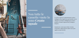 Layout Del Sito Web Per Piccola Agenzia Di Viaggi