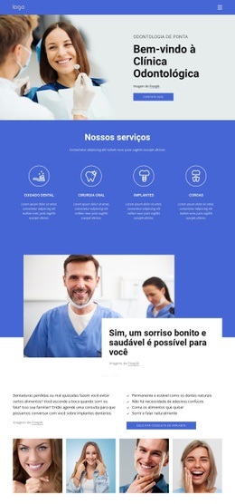 Bem-Vindo À Clínica Odontológica - Free HTML Website Builder