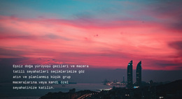 Seyahat Şehir Turları - WordPress Teması Ilhamı