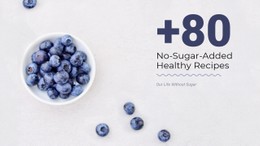 No Sugar Recipes Free CSS Template