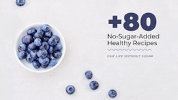 No Sugar Recipes Free CSS Template