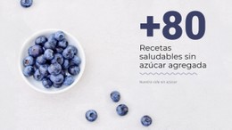 Recetas Sin Azúcar Plantilla CSS Gratuita