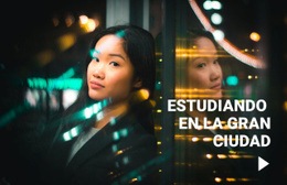 Estudiar En Una Gran Ciudad - Plantilla Gratuita