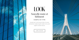 Nouvelle Route Et Bâtiments - Modèle De Site Web Professionnel