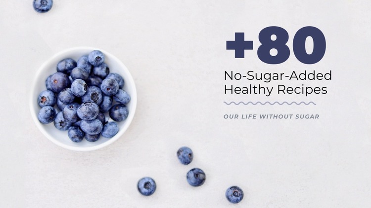 No sugar recipes Html Website Builder