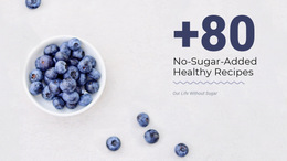 No Sugar Recipes Templates Html5 Responsive Free