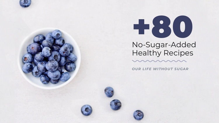 No sugar recipes HTML5 Template