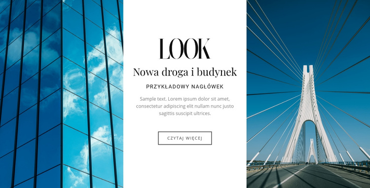 Nowa droga i budynki Motyw WordPress