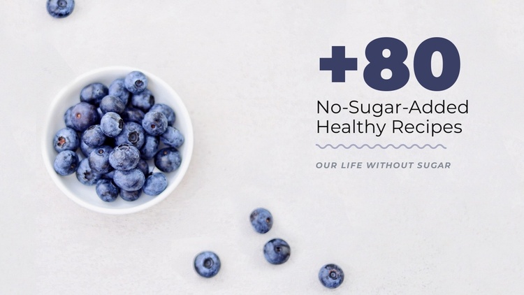 No sugar recipes Landing Page