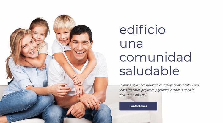 Familia y atención primaria Creador de sitios web HTML