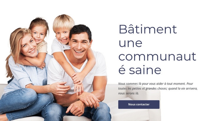 Famille et soins primaires Créateur de site Web HTML