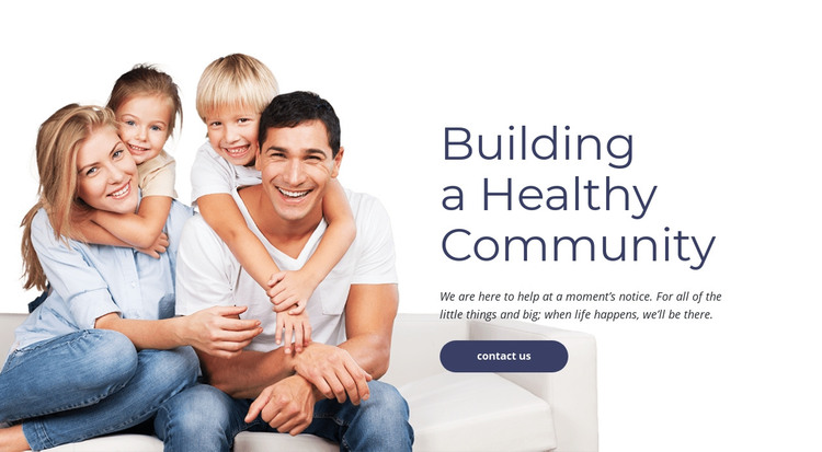 Family and primary care Homepage Design