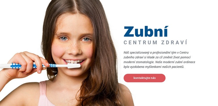 Zubní zdravotní středisko Šablona webové stránky