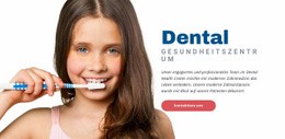 Benutzerdefinierte Schriftarten, Farben Und Grafiken Für Zahnarzt Gesundheitszentrum